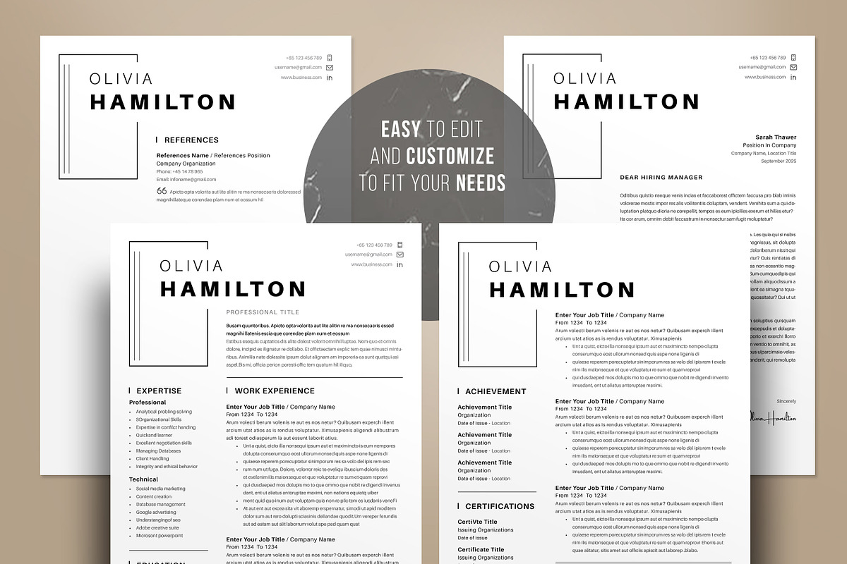 ATS Compatible Resume Template, a Resume Template by Niofix (Photo 5 of 7)