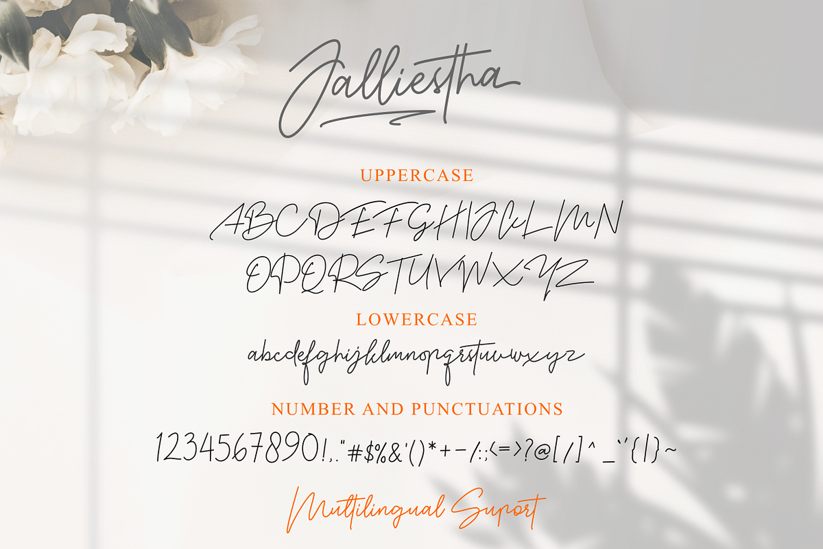 Jalliestha - Handwritten Signature, a Script Font by zeenesia (Photo 13 of 16)