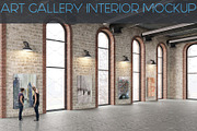 Art Gallery Interior Painting Mockup, a Print Template by desgiant (Thumbnail 1 of 2)