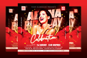 Birthday Flyer Template, a Templates & Theme by MithilaCreation