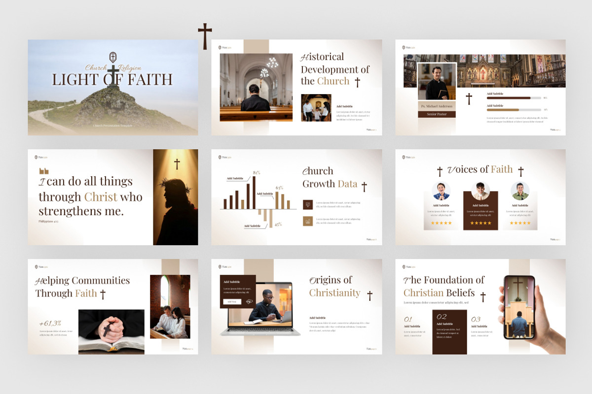 Church and Religion PowerPoint, a Presentation Template by Loin Studio (Photo 3 of 4)