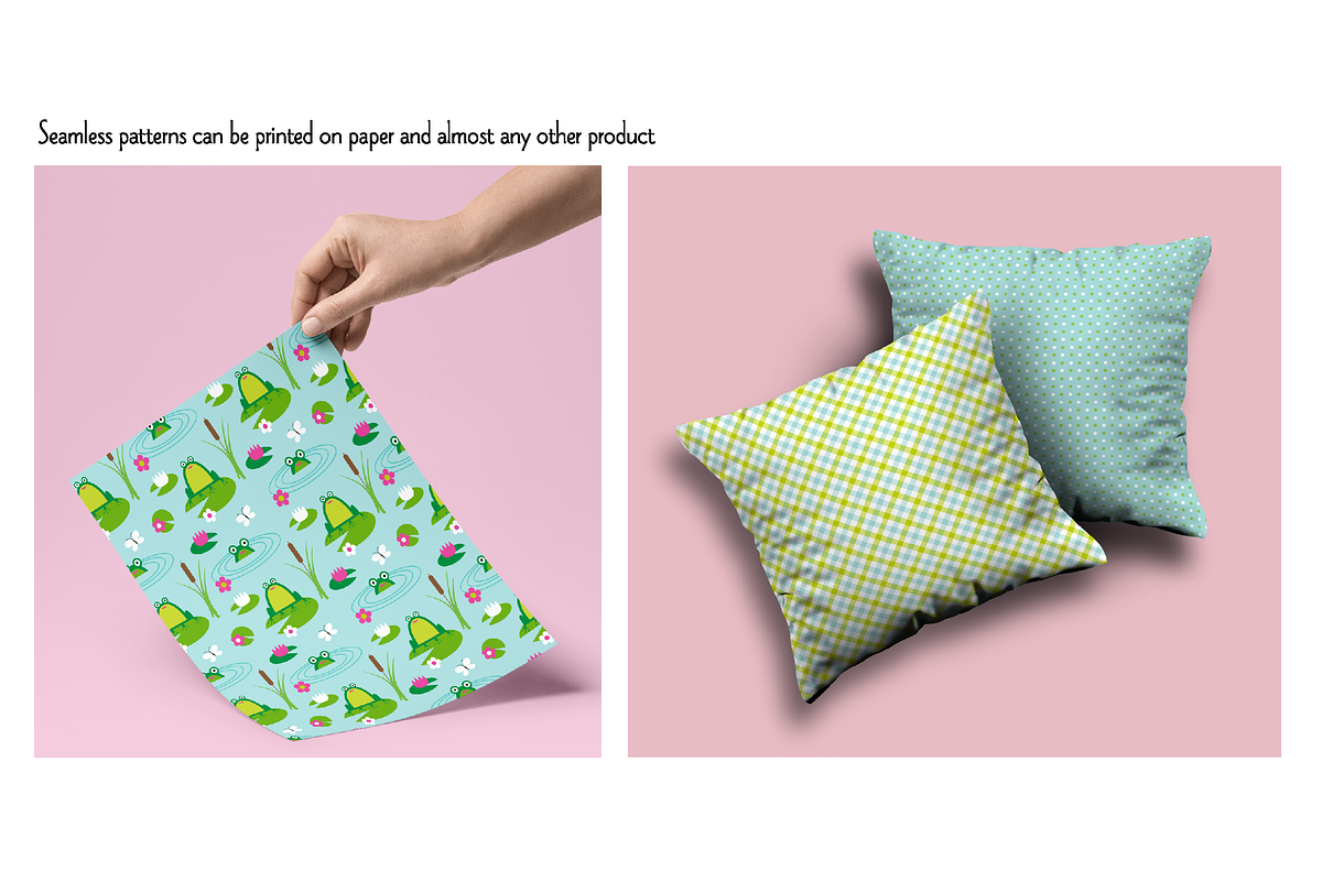 Seamless Frog Patterns preview 2