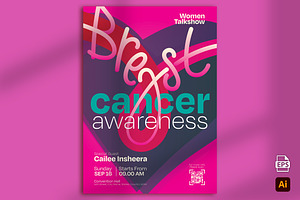 Breast Cancer Awareness Flyer, a Flyer Template by Aarley Kaiven