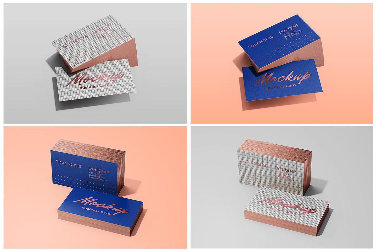 Stacked Business Card Mockup Set, a Mockup by Remnand Studio (Photo 9 of 9)