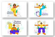 10 Mindfulness Meditation Practice, an Illustration by denayunebgt (Thumbnail 3 of 4)