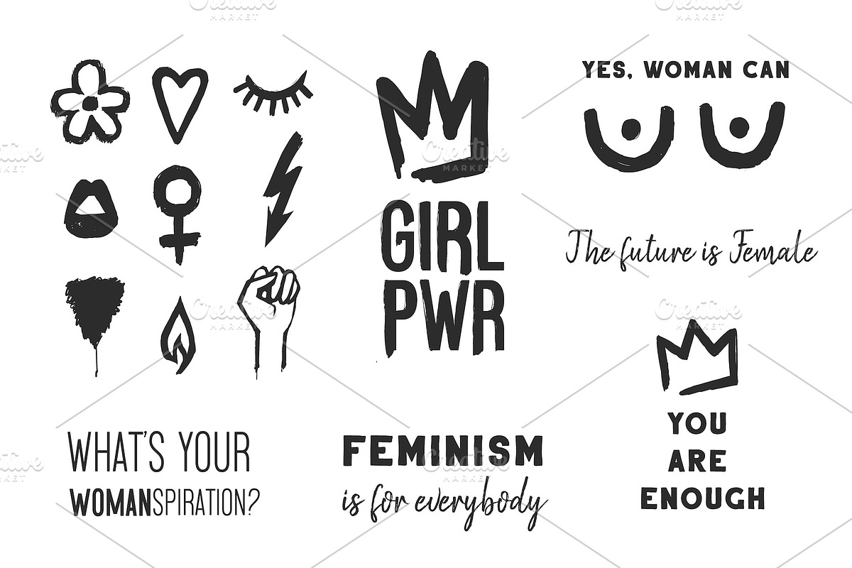 Woman Power Ultimate Pack + Patterns, an Object Graphic by Sopelkin (Photo 2 of 7)