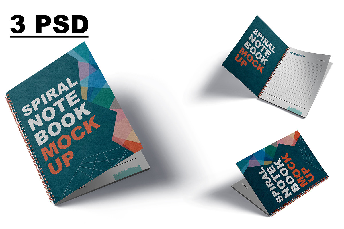 Spiral Notebook Mockup, a Product Mockup by GraphicsPixel (Photo 1 of 5)