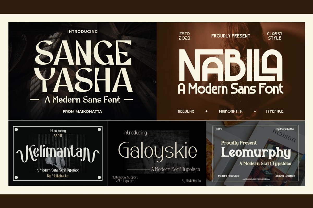 Elegant Beauty Font Bundle, a Font by MaikoHatta