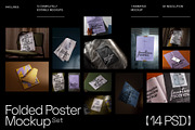 Editorial Folded Poster Mockup Set, a Books & Magazine Mockup by Mocku (Thumbnail 17 of 17)
