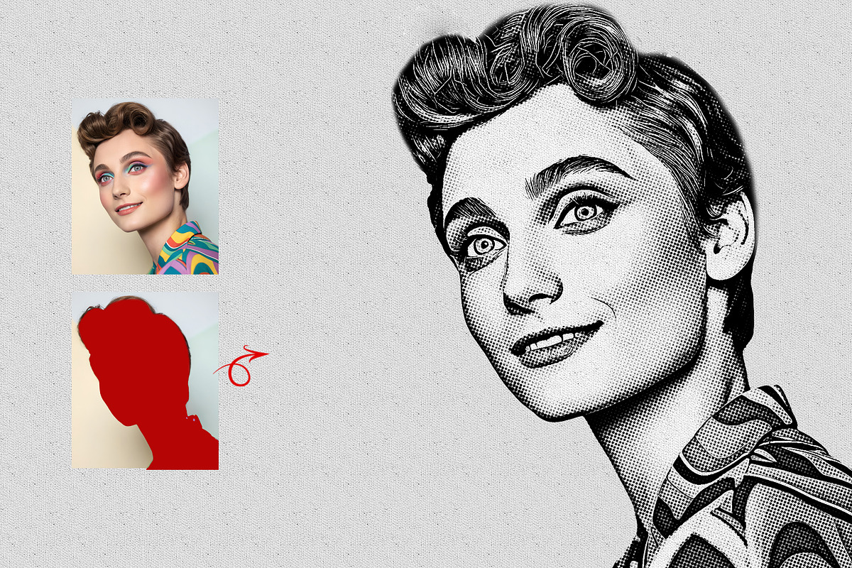 Advanced Comic Art Photoshop Action, an Action Add-On by MRI STUDIO (Photo 4 of 16)