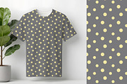 Butter Yellow and Grey Polka Dot, a Pattern Graphic by Sharon Schwalbe (Thumbnail 3 of 6)