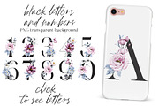 SALE! Watercolor pink & blue flowers, an Illustration by Larisa Maslova (Thumbnail 5 of 11)