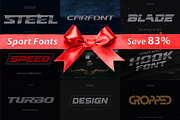 Sport Fonts Bundle / Save 83%, a Sans Serif Font by artyway (Thumbnail 1 of 12)