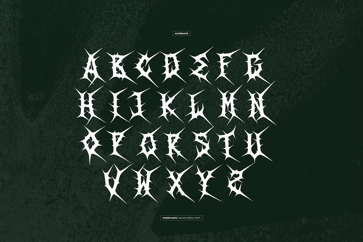 Thorn Oath | Black Metal Font, a Blackletter Font by Denustudios (Photo 11 of 12)