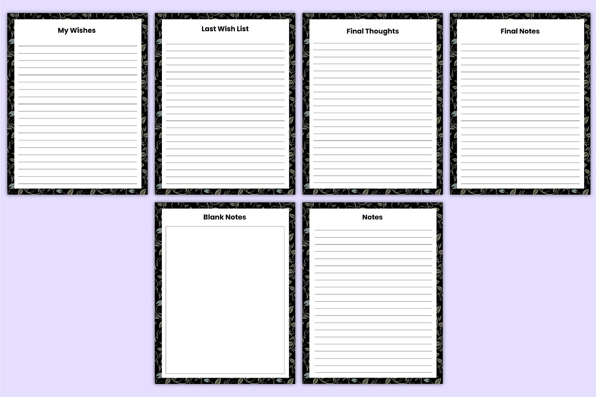 2026 Final Wishes & Legacy Organizer, a Stationery Template by Mustafiz (Photo 8 of 8)