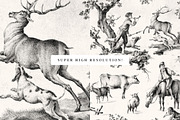 Vintage Toile Victorian PNG Patterns, a Pattern Graphic by Century Library (Thumbnail 6 of 11)