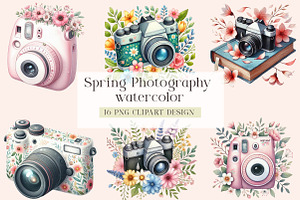 Spring Photography Clipart, a Seasonal Illustration by DreamArtGraphic