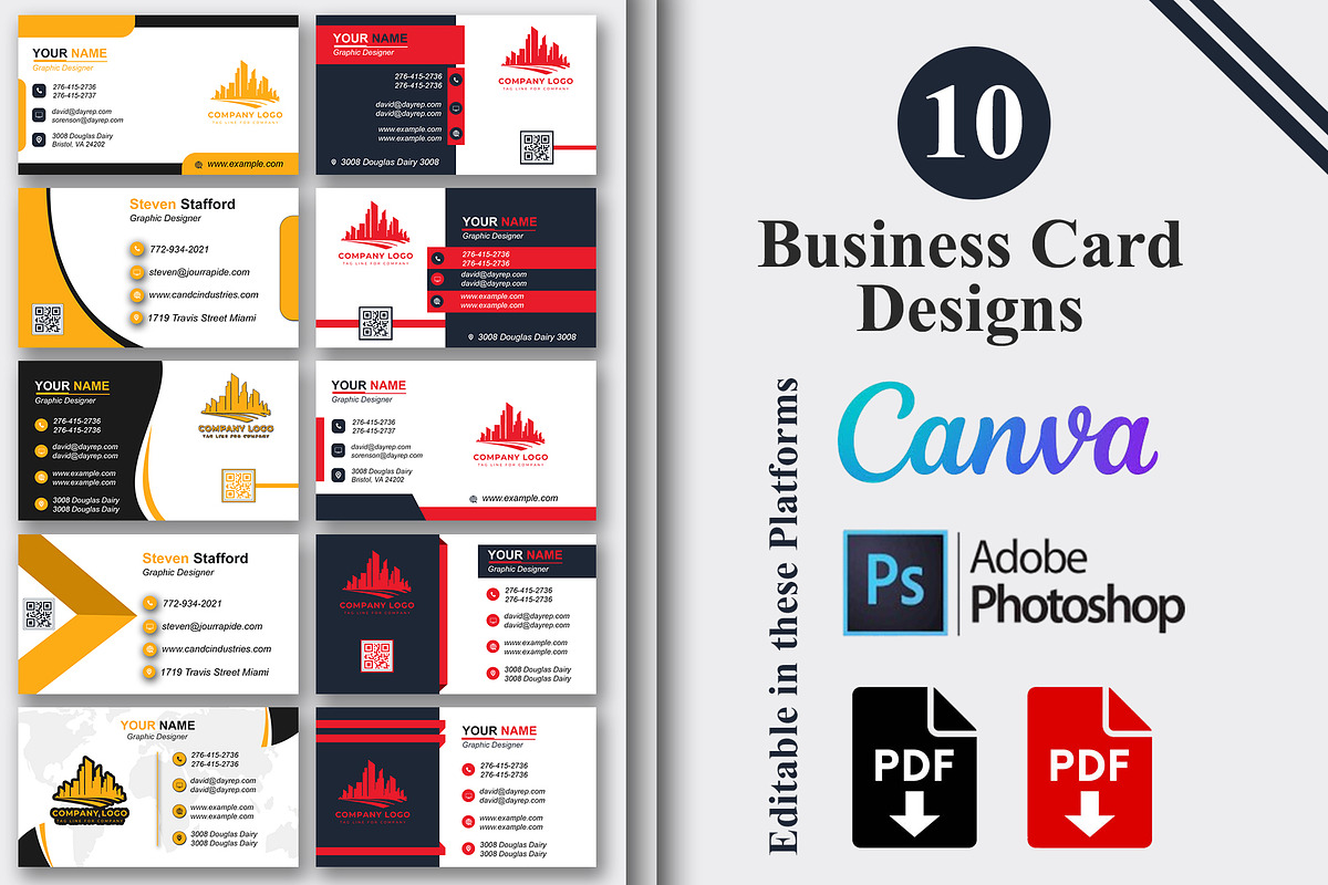Modern Business Card Designs Bundle