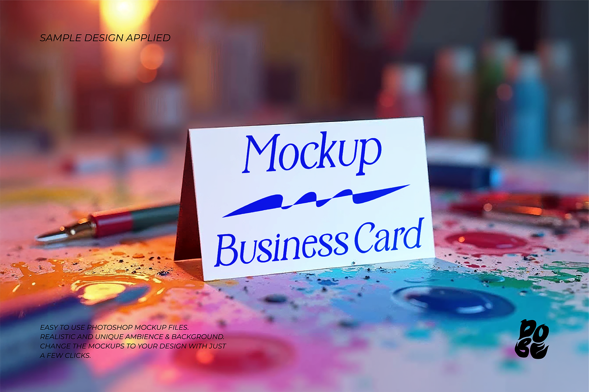 Business Card Mockup Set, a Books & Magazine Mockup by DOBE Studio (Photo 6 of 6)