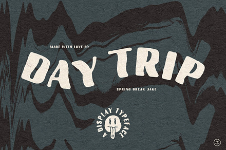Day Trip - Psychedelic Display Font, a Sans Serif Font by Spring Break Jake