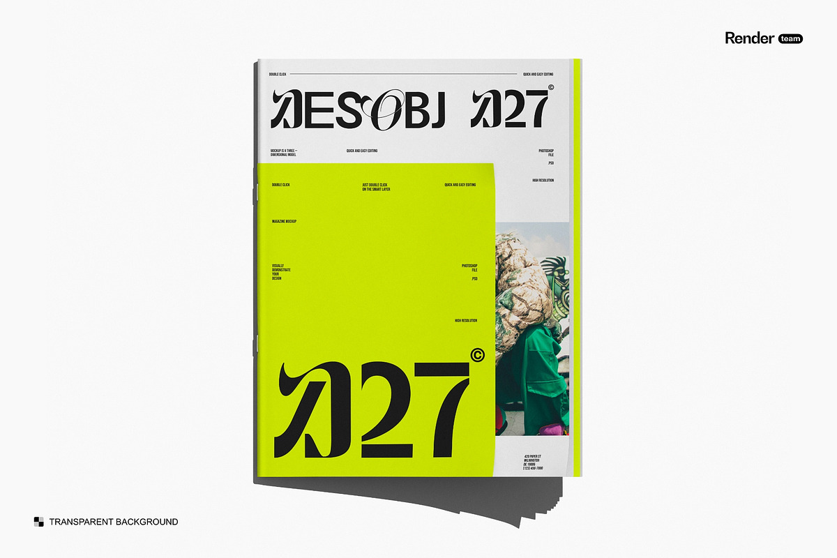 Magazine Mockup Set, a Books & Magazine Mockup by Renderteam (Photo 11 of 12)