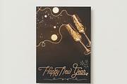 Elegant New Year Card Collection, a Card Template by WynterLife Studio (Thumbnail 3 of 6)