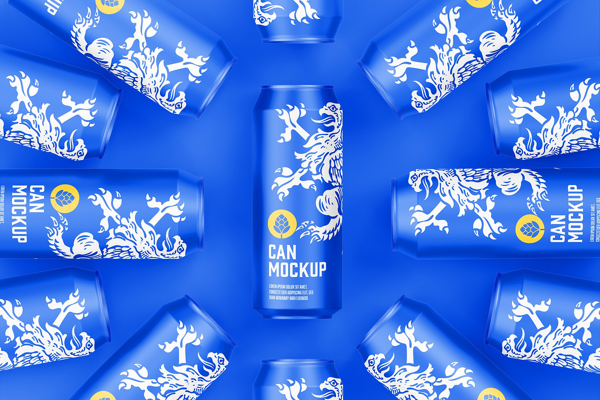 Set Metallic Cans Mockup, a Product Mockup by OneVectorStock (Photo 8 of 10)