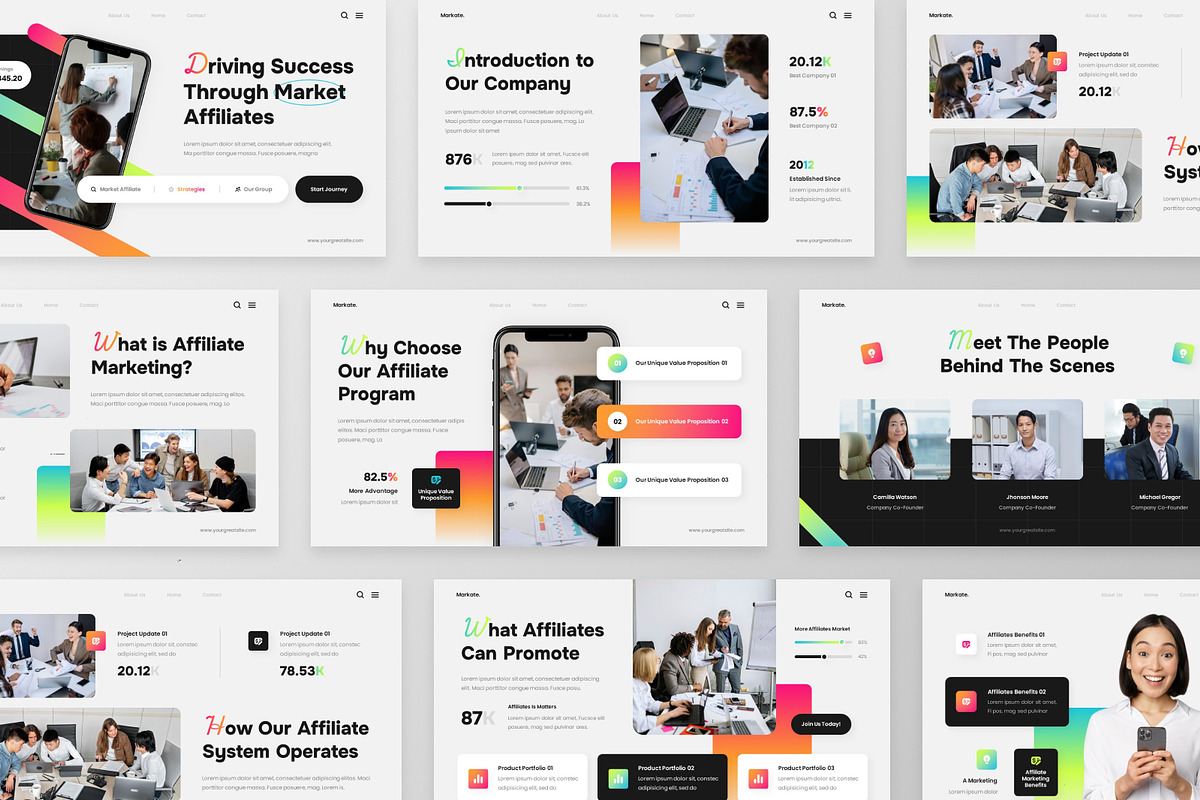 Market Affiliate PowerPoint Template, a Presentation Template by MtvtdArt (Photo 5 of 6)