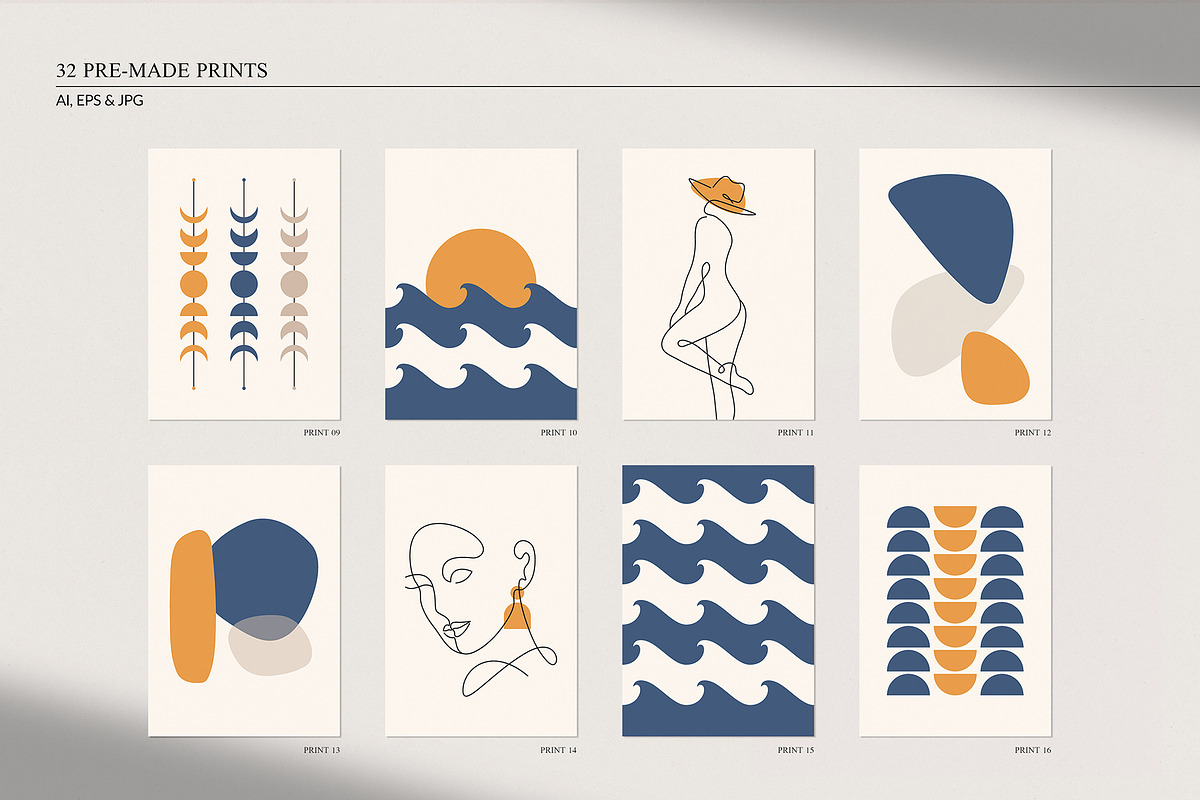 Mid-Century Modern Summer Set, an Illustration by May Motif (Photo 3 of 19)