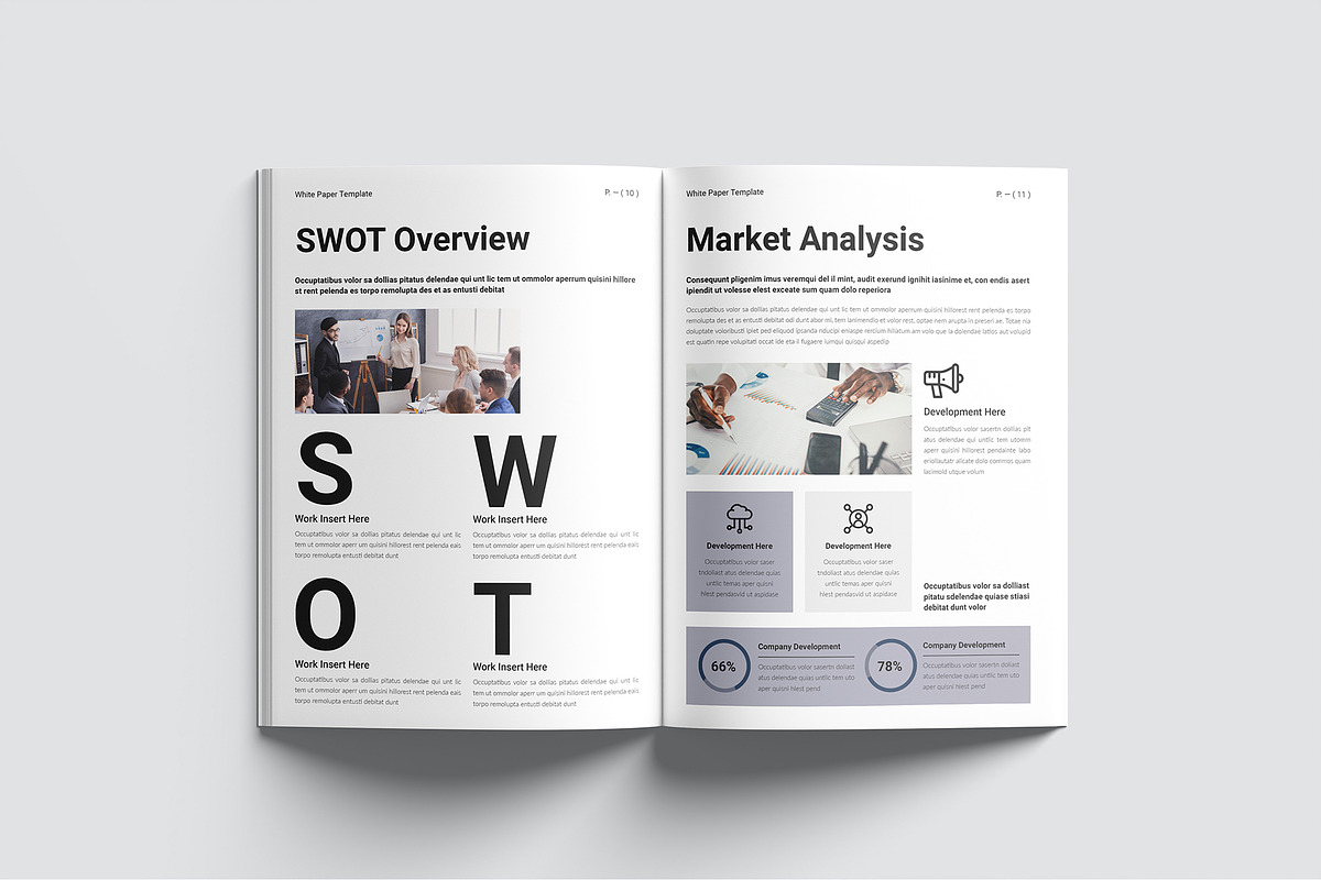 Business Plan Template, a Brochure Template by GoldenGrid Studio (Photo 7 of 11)