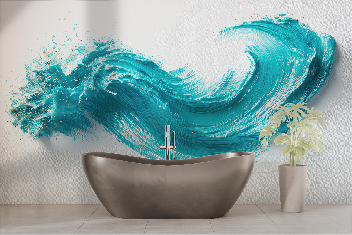 Abstract oil painting art wallpaper, a Decorative Illustration by fei long (Photo 3 of 10)
