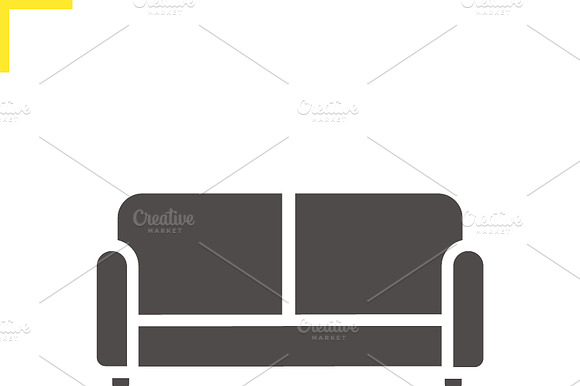 Couch Icon. Vector