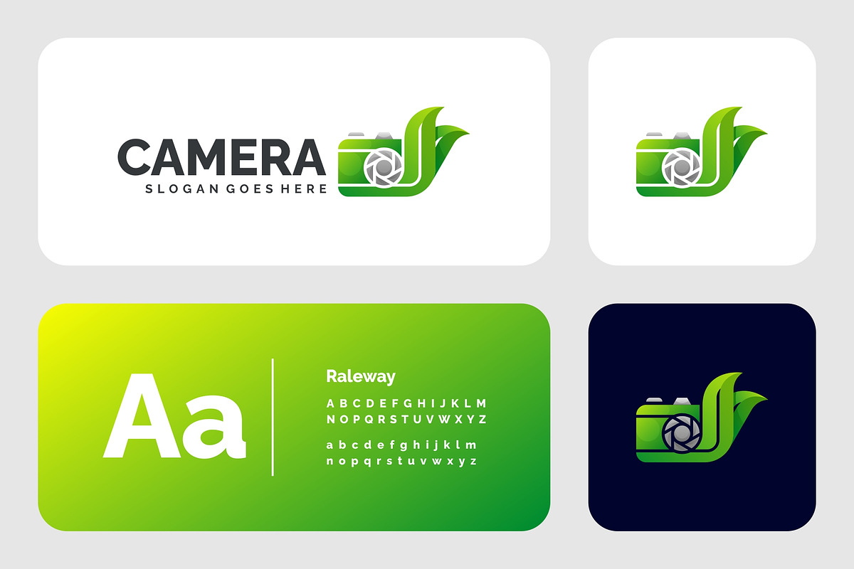 Gradient Modern Nature Leaf Camera, a Branding & Logo Template by Artnivora.Std (Photo 2 of 3)