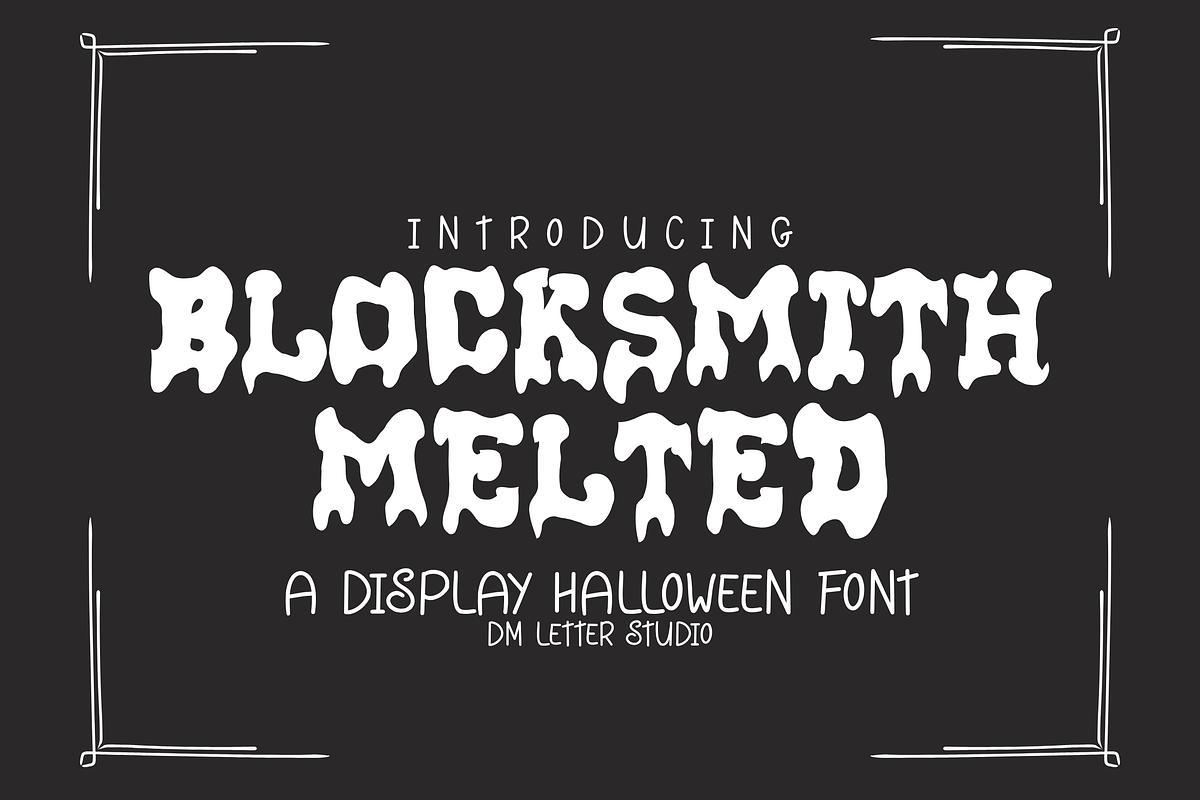 Blocksmith Melted, a Sans Serif Font by Dm Studio (Photo 1 of 10)