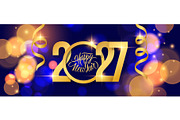 2027 Happy New Year Set, a Seasonal Illustration by Finevector (Thumbnail 4 of 5)