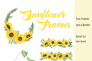 Sunflowers Watercolor Collection, an Illustration by Contes_de_fée (Thumbnail 6 of 21)