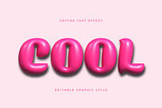 Pink Glossy Balloon Text Effect, a Templates & Theme by studiogstock (Thumbnail 1 of 2)