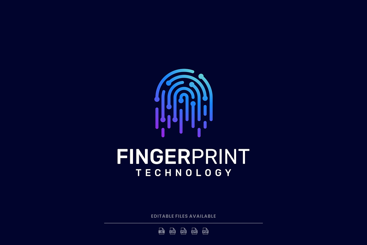 Modern Colorful Fingerprint Logo, a Branding & Logo Template by Artnivora.Std