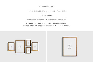 Gallery Wall Mockup Set Of 5 21