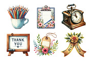 Watercolor Teacher Clipart, an Illustration by Daily.Designs (Thumbnail 4 of 5)