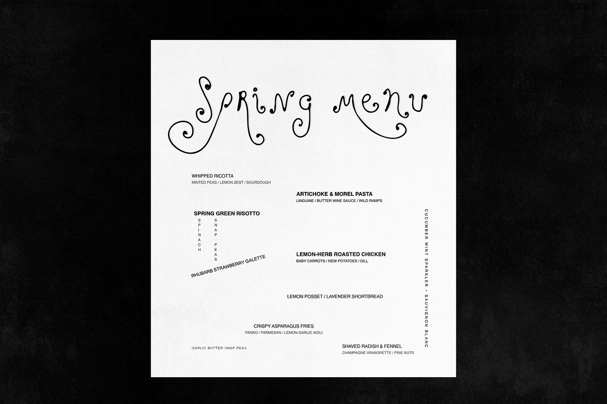 Charm Flora// Curly Font Set, a Handwritten Font by PeachCreme (Photo 7 of 18)