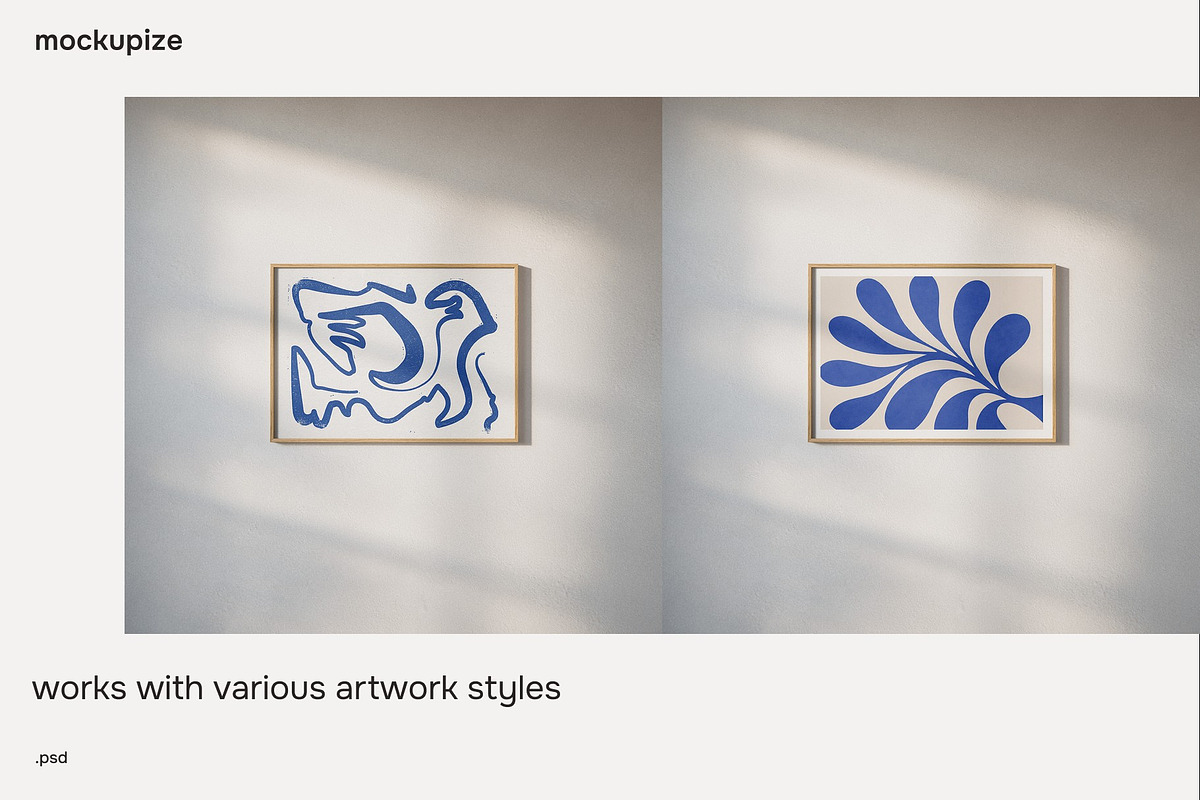 5x7 Horizontal Frame Mockup Wall Art, a Household Mockup by mockupize (Photo 7 of 7)
