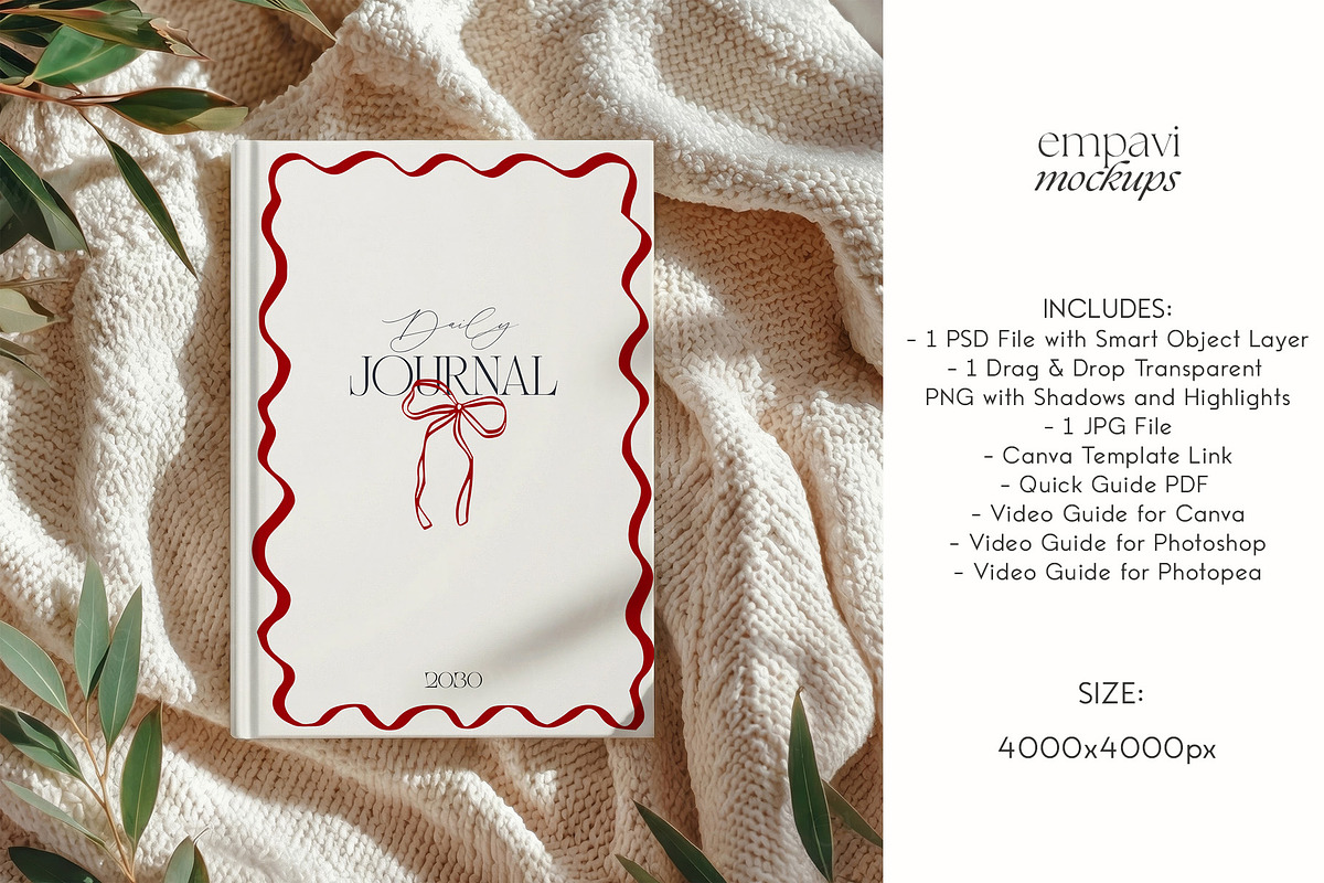 Hardcover Journal Matte Mockup, an Advertising Mockup by EmpaviMockups (Photo 7 of 7)