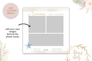 PSD Photo Session Card Template 42