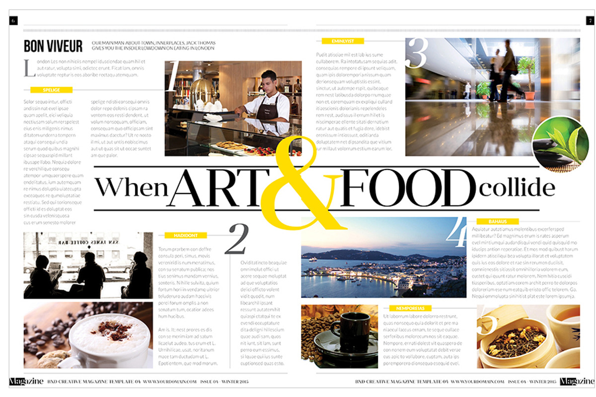 Magazine Template InDesign 04, a Magazine Template by Love Graphic Design (Photo 12 of 34)