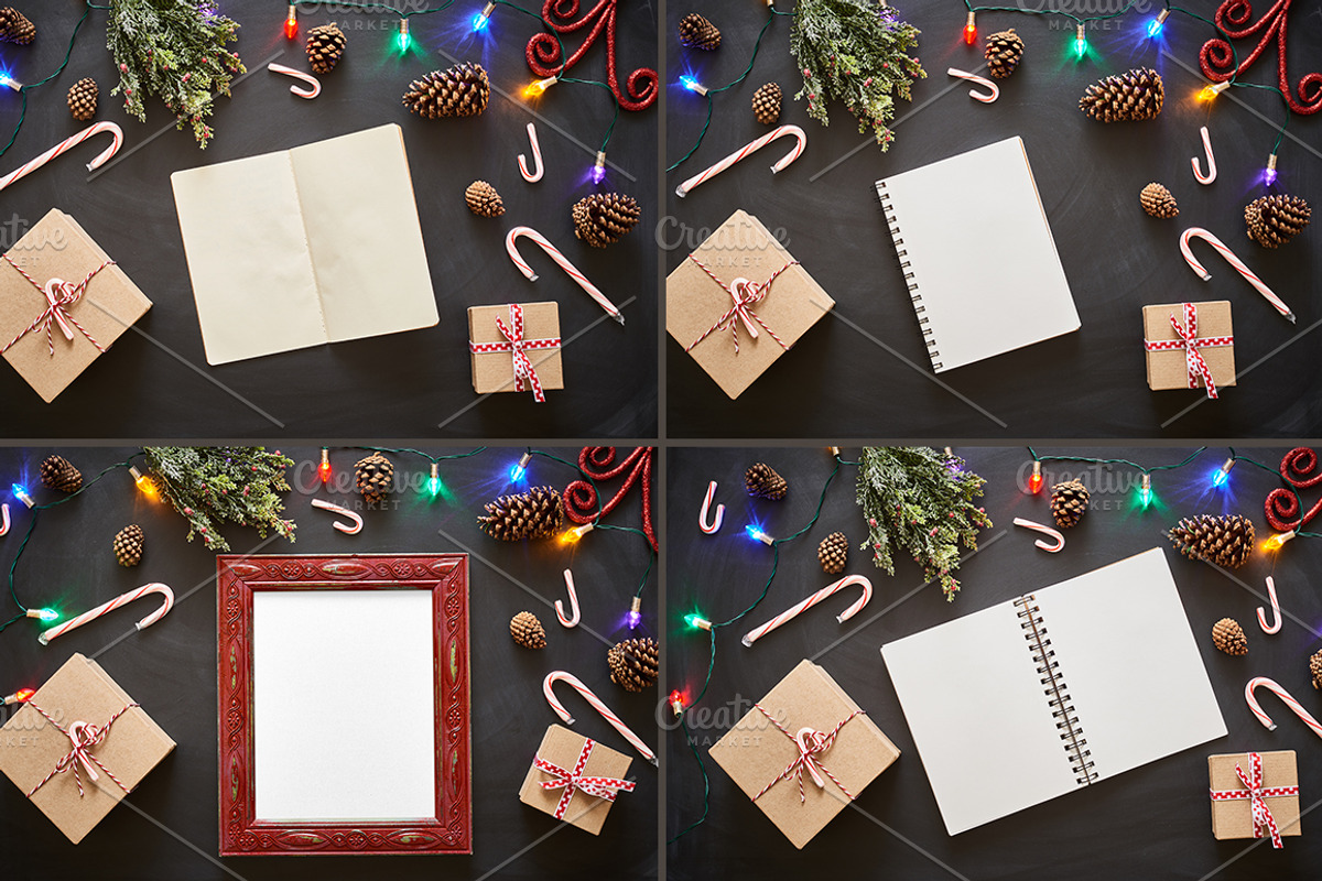 Candy Cane Lane Mockup Photo Bundle, a Print Template by Kudzu Camera (Photo 5 of 5)