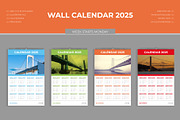 Wall Calendar 2025, a Stationery Template by Lakhan1998 (Thumbnail 1 of 4)