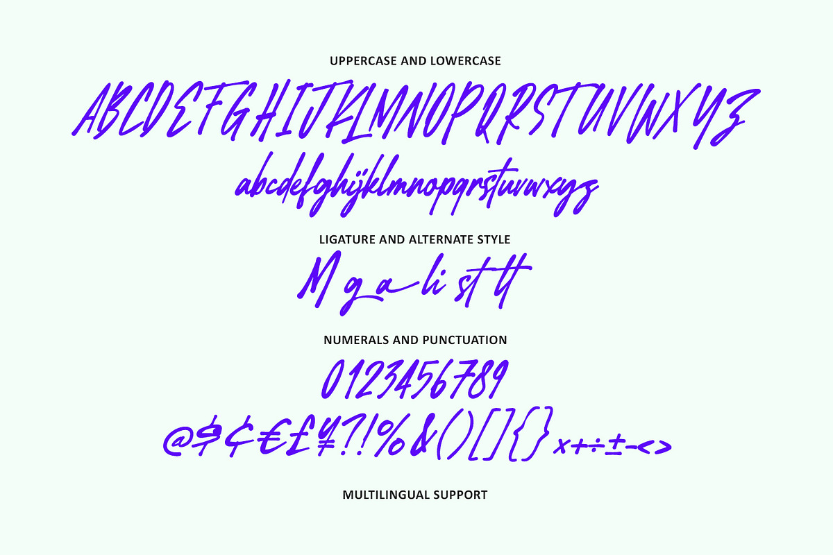 Kestone Magnolios Handwritten Script, a Script Font by Maulana Creative (Photo 6 of 8)