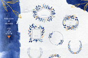 Deep Blue Alphabet Watercolor Set, a Work Illustration by Julia M. Watercolor (Thumbnail 12 of 17)