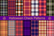 #183 Halloween Check Patterns, a Pattern Graphic by Plaid4You (Thumbnail 1 of 5)